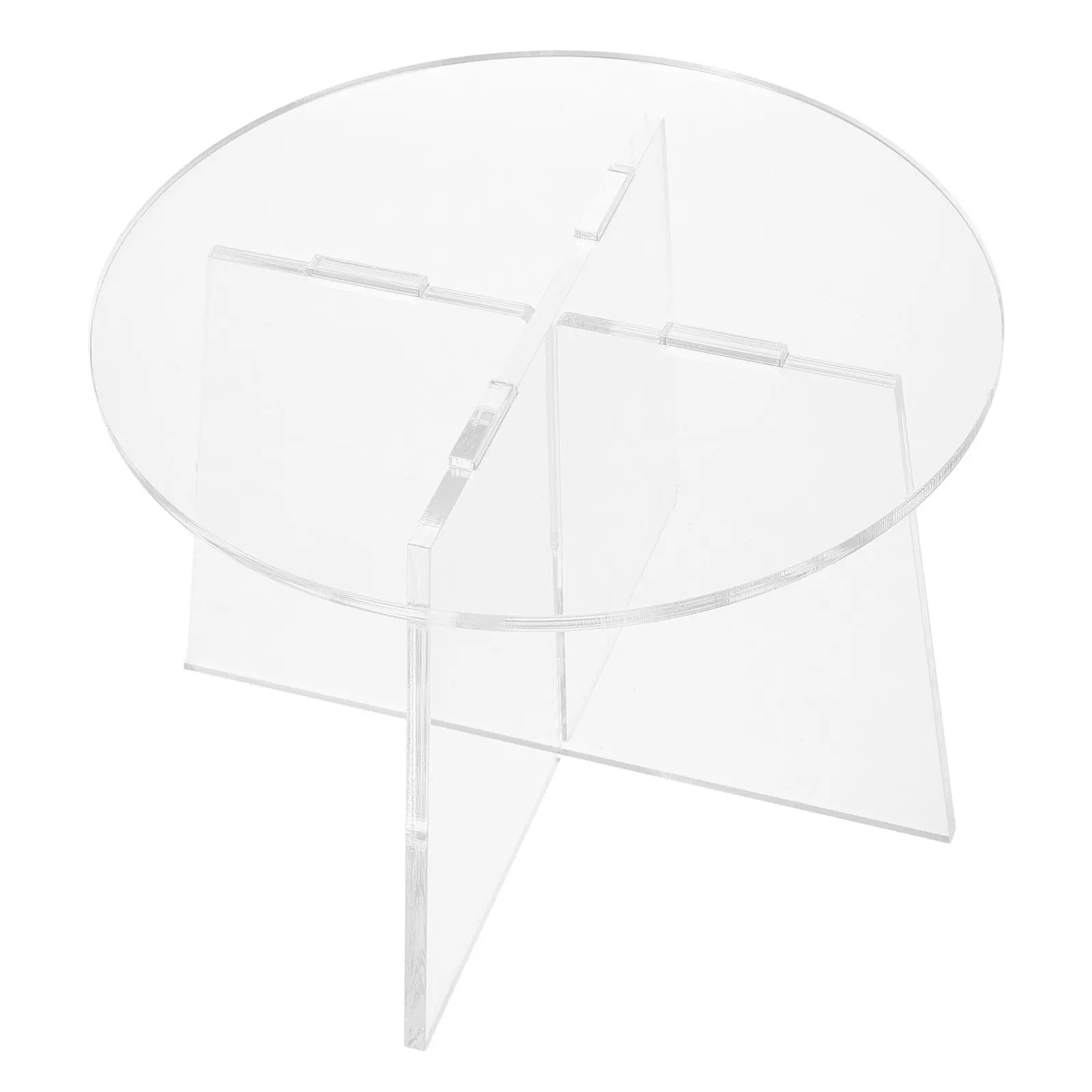 Acrylic Plant Stand Stable Smooth Surface Flowerpot Display Stand Home Bonsai Pot Base Modern Garden Planter Display Holder