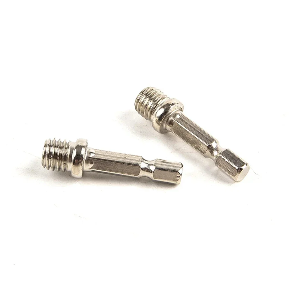 1/4 Hexagon Connecting Rod Polishing Disc Power Tools Screwdriver Silver Metal Accessories Adapter Connecting Rod