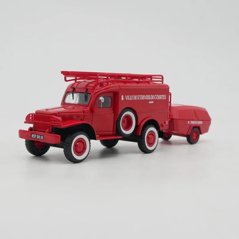 

Diecast Ixo 1:43 Scale Dodge WC54 French Fire Engine Alloy Car Model Collectible Toy Gift Souvenir Display
