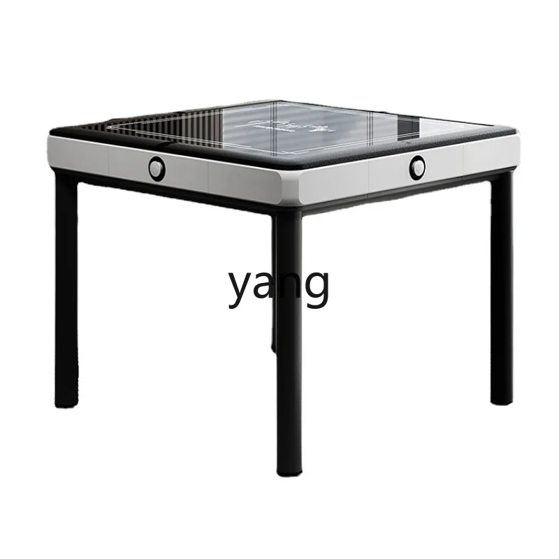 LMM Dining Table Dual-Use Mahjong Table Automatic Noise Reduction Electric Home Apparatus Hemp