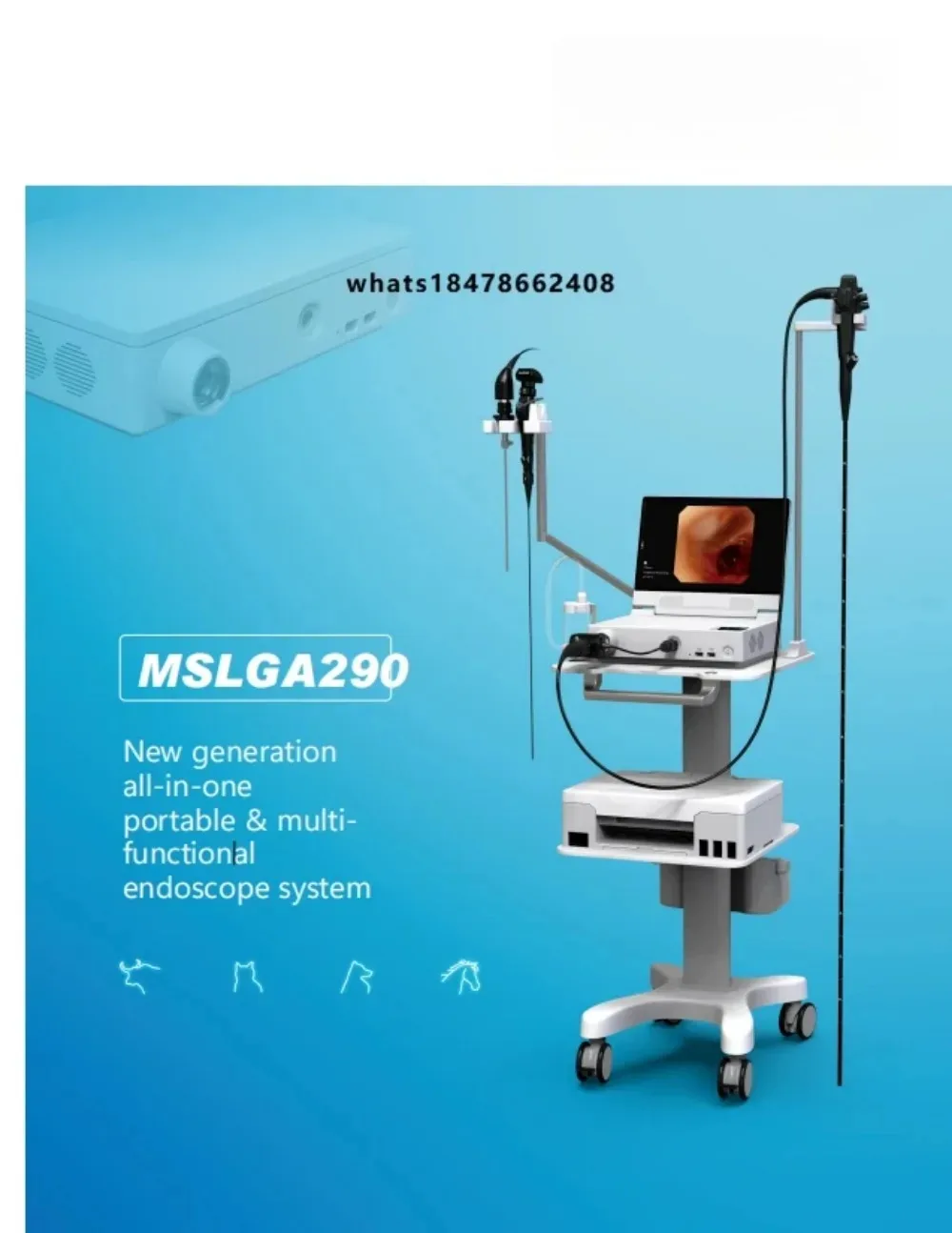 High-quality portable veterinary gastroscopy system integrated endoscopic diagnostic equipment