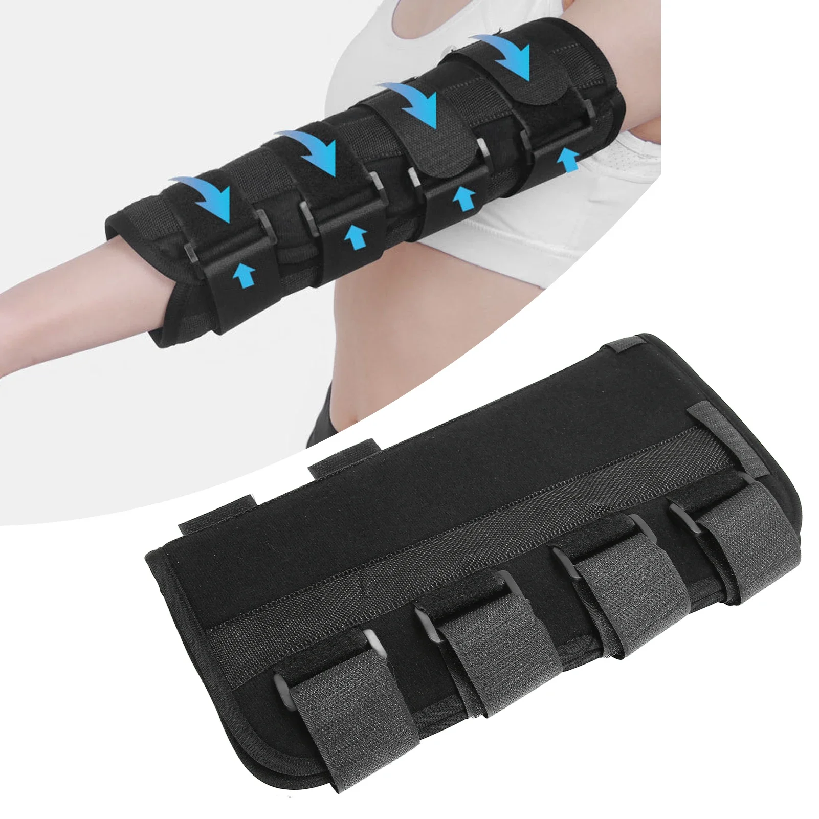 

Adjustable Arm Fracture Splint Medical Forearm Broken Fixed Belt Elbow Joint Sprain Braces Relieve Pain Postoperative Recovery