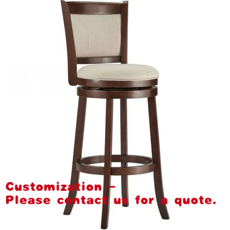 

Customize.High Stool Kitchen Bar Stools Top Rated Swivel Upholstered Bar Wood Modern Contemporary Oak Dining Chair Commercial Fu
