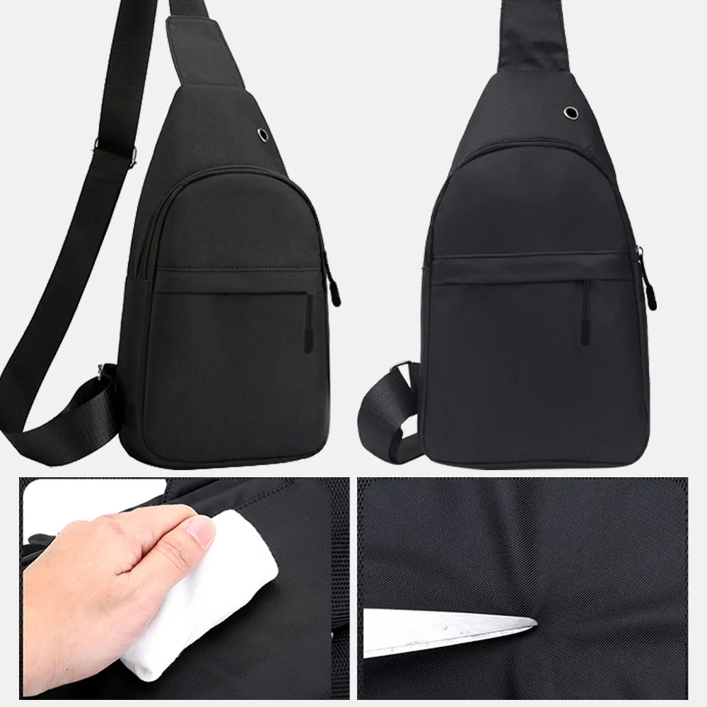 Man Chest Bag Phone Pocket Cross Body Neck Side Shoulder Fanny Pack Fashion Small Handbag Anime Print Outdoor Crossbody Gym Bags