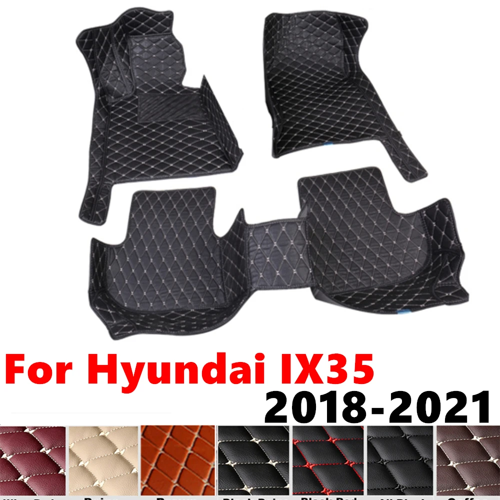 

Car Floor Mats For Hyundai IX35 2021 20 2019 2018 Custom Fit Front &Rear Floor Liner Cover Foot Pads Carpet Interior Accessories