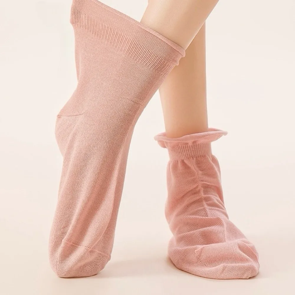 Hosiery Soft Sleeping Socks Night Wear Postpartum Care Loose Foot Covers Wool Solid Color Air Conditioning Socks Sleep Time