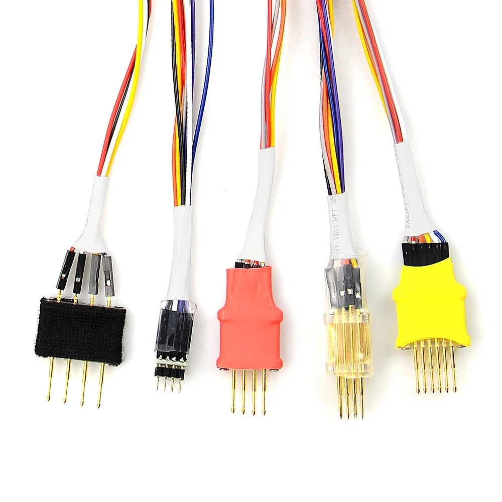 5pcs cable Wires Pins Probes adapter Supports iProg/Xprog For ECU In-Circuit Without Soldering