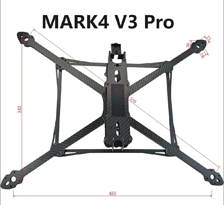 SoloGood MARK4 V3 Pro 13inch 570mm Carbon Fiber Frame Gemfan 1308 13X8X3 13inch Propeller 4312 375KV/508KV Brushless Motor