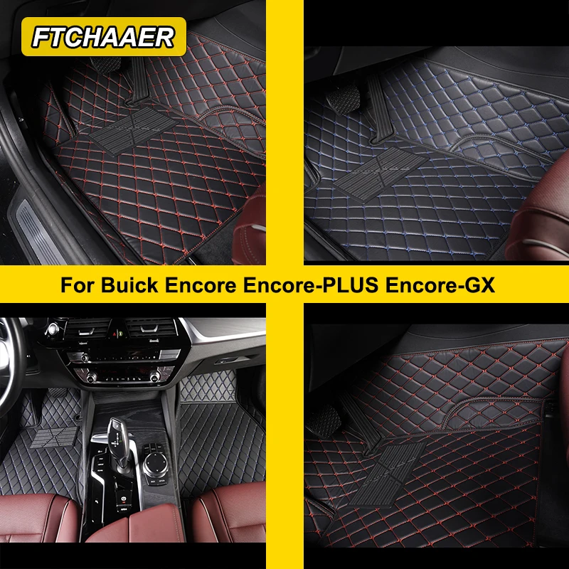 Custom Car Floor Mats For Buick Encore Encore-PLUS Encore-GX Auto Carpets Foot Coche Accessories