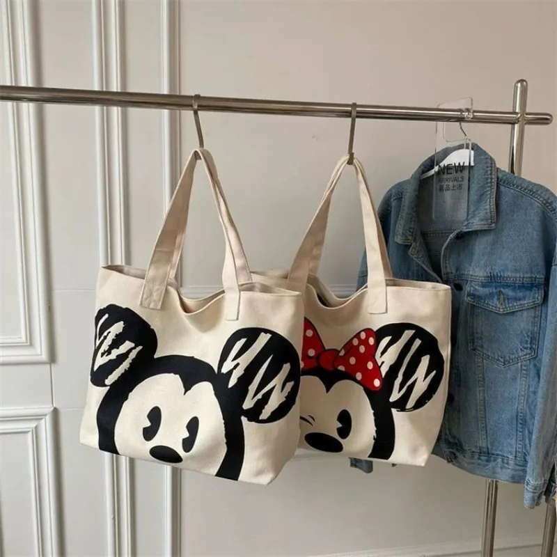 Disney New Cartoon Mickey and Minnie Travel Bag Women\'s High-end Fashion Shoulder Bag High-quality Niche Large-capacity Handbag