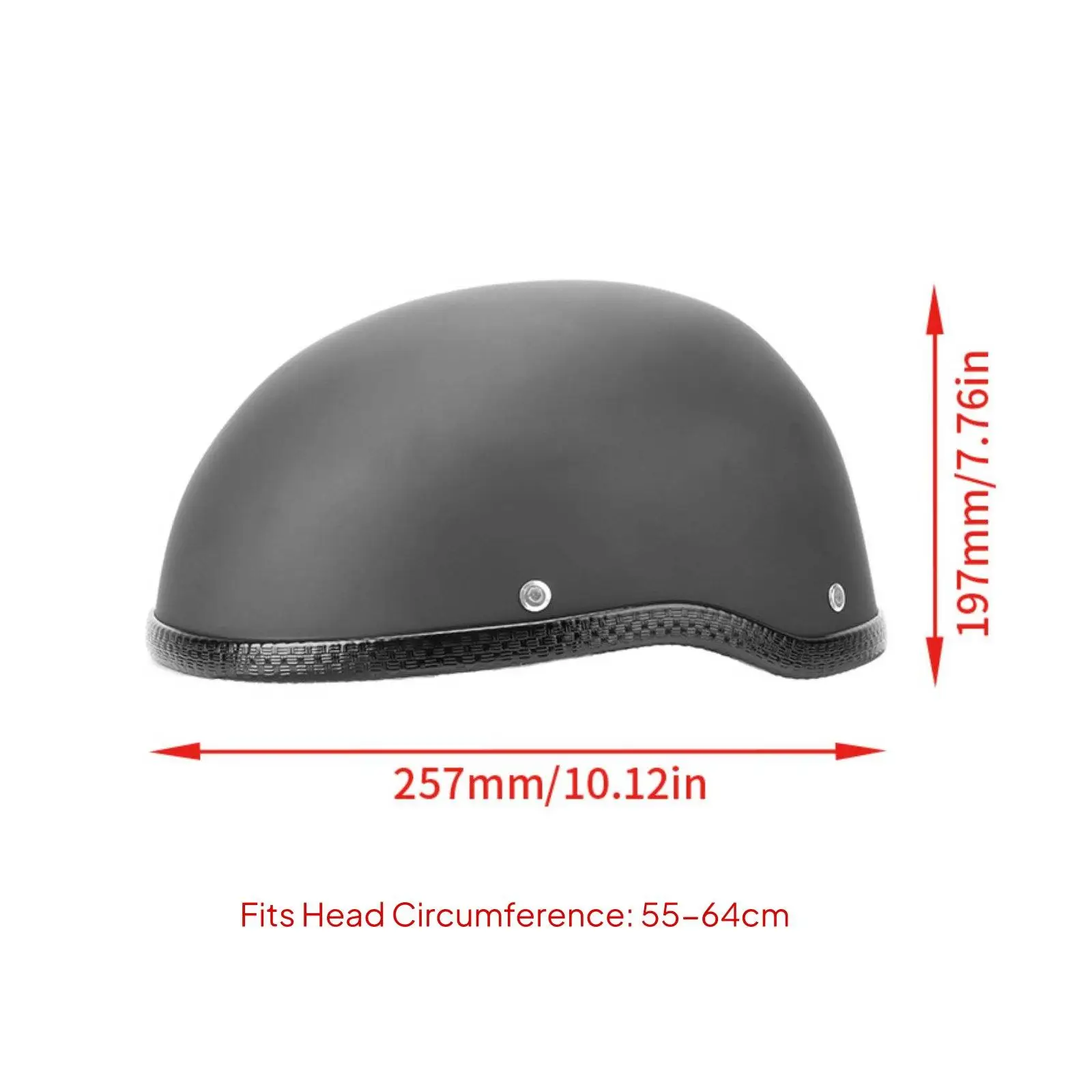 Retro Motorcycle Half Helmet Sun Protection Vintage Half Face Helmet Shell Shielded Headwear for Electric Bike Riders, Daily
