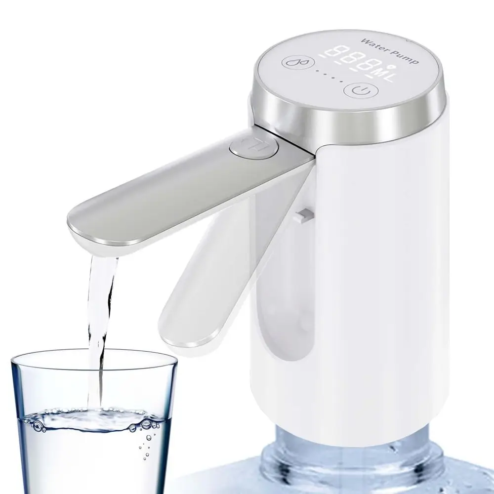 

High Quality Foldable Water Pump LED Display Sterilizable Water Dispenser Rechargeable Automatic Drinking Water Pressed