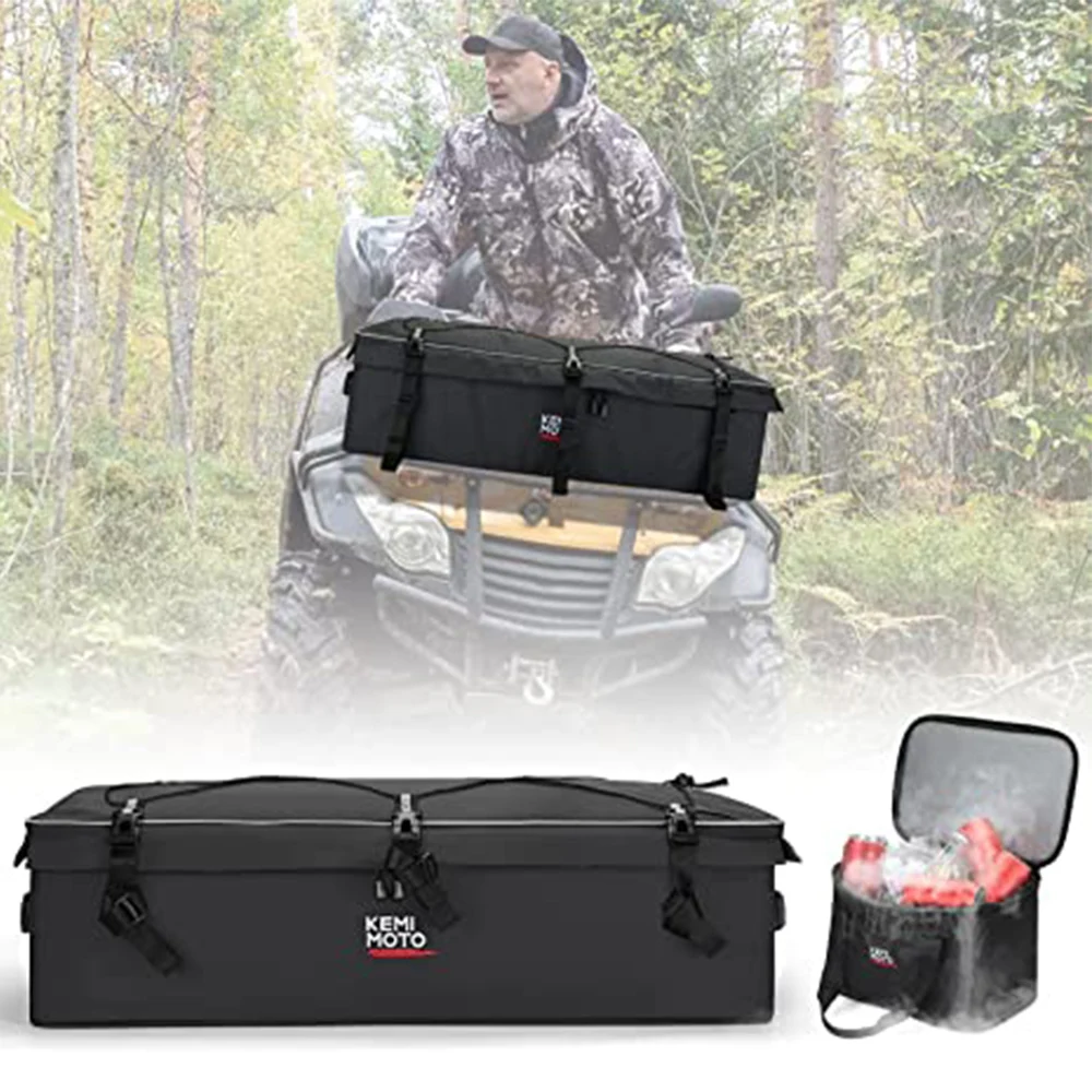 

ATV Gear Bag for Front Rear Rack Storage Bags for Can-am Outlander Compatible with Polaris Sportsman for Cfmoto for Arctic Cat