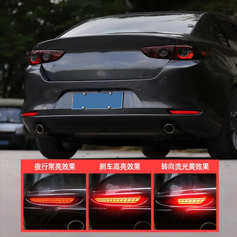 For Mazda 3 Axela BP 2019 2020 2021 2022 2023 2024 2025 daytime running light modification car taillight turning rear fog light view 5