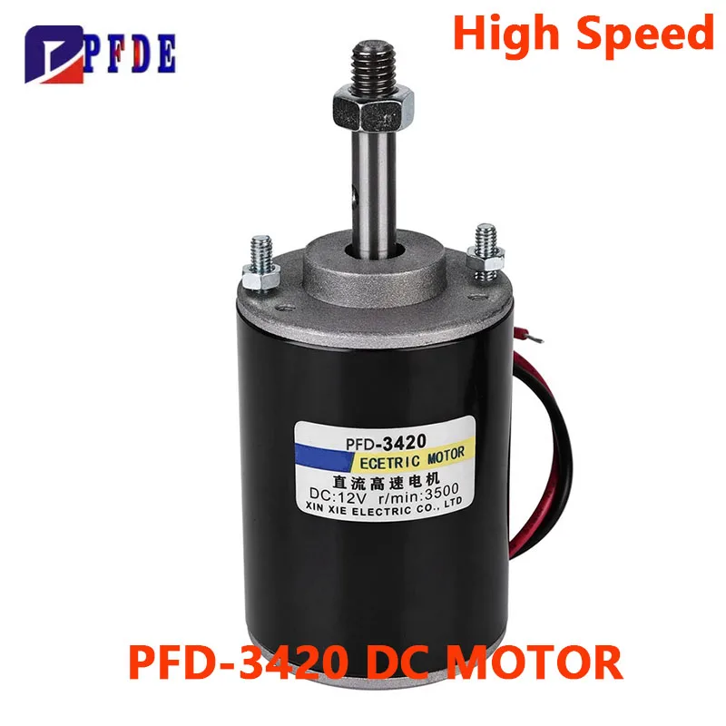 

PFD-3420 30 Вт мини-двигатель постоянного тока с постоянным магнитом 12 В 24 В высокоскоростной малошумный двигатель по часовой/против часовой стрелки для газонокосилки своими руками 3500 ~ 7000 об/мин