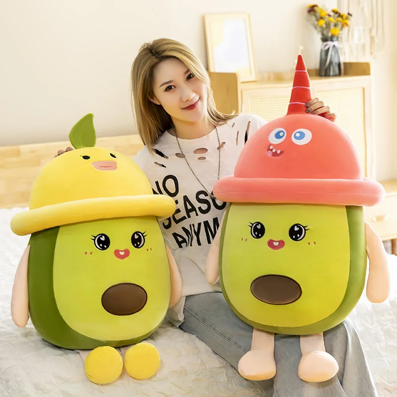 Avocado Plush Toys Animal Avocado Cosplay Pillow/Cushion Kawaii Fruit Stuffed Doll Toys For Children Throw Pillow Birthday Gift