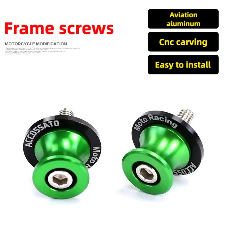 Para KAWASAKI NINJA500 Ninja 500 Z500 8MM carretes basculantes para motocicleta deslizadores soporte tornillos pernos accesorios