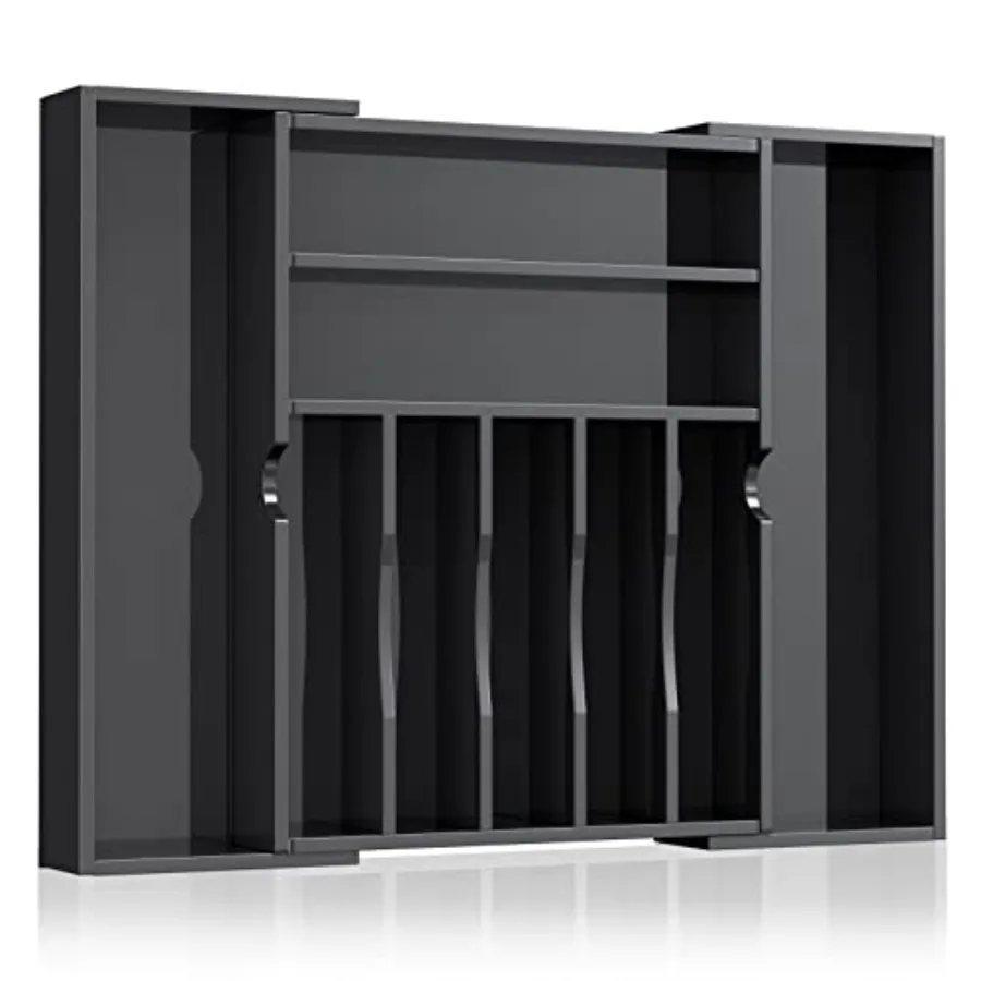 

Раздвижной органайзер для кухонных ящиков: акриловый регулируемый лоток для столовых приборов и кухонной утвари для ящиков, офиса, ванной комнаты