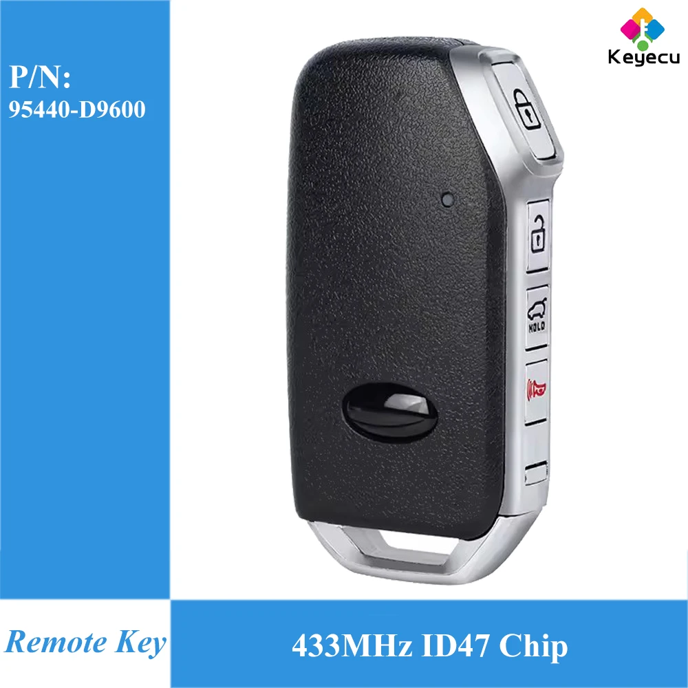

KEYECU Smart Remote Car Key With 4 Buttons 433MHz ID47 Chip Fob for Kia Sportage 2019 2020 2021 2022 95440-D9600 TQ8-FOB-4F24
