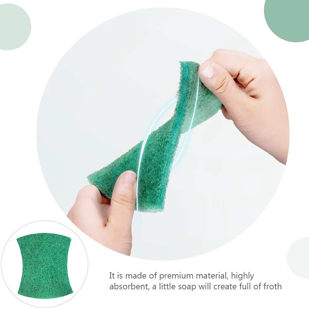 6Pcs Premium Highly Absorbent Scouring Pads for Dishes Pots Glass Cookware Furniture Walls Tables Countertops Windows Floors