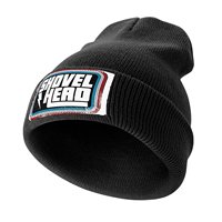 Shovelhead retro design Knitted Cap Golf Cap Rave Bobble Hat Girl'S Hats Men's