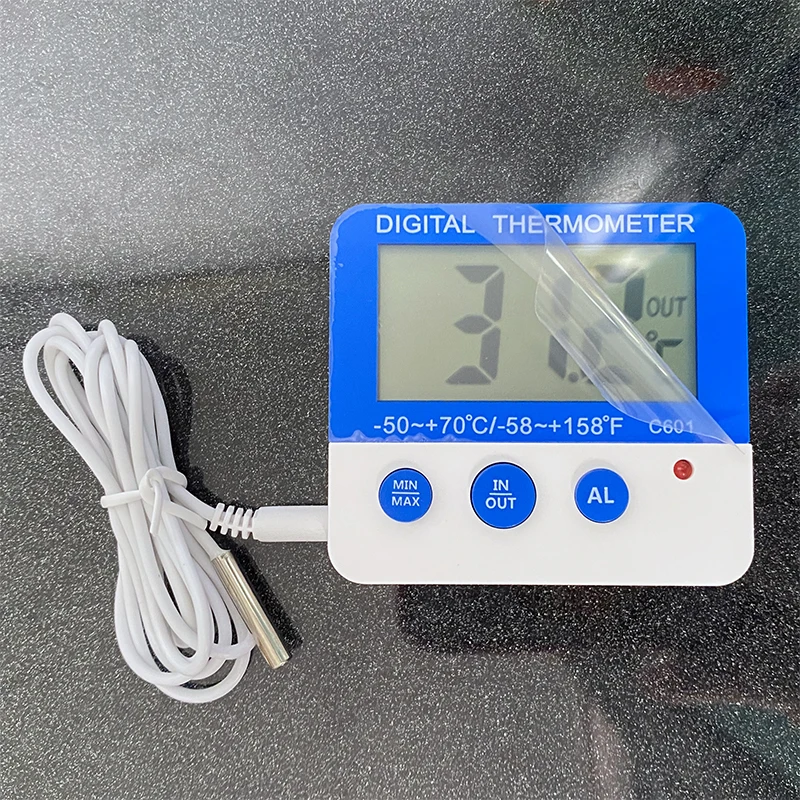 Digital Humidity Meter Thermometer Hygrometer Sensor Gauge LCD Temperature Refrigerator Aquarium Monitoring Display Indoor