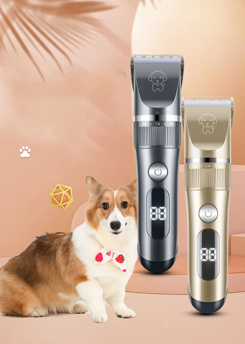 

Electric Dog Clippers Professional Pet Hair Trimmer Dogs Grooming Hairdresser Hair Cutter Cat Hair Cutting Remover Machine Kit