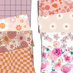 50*140cm Pink Flower Series Patchwork Polyester Cotton Fabric for Tissue Sewing Quilting Fabrics Needlework Material DIY Curtain