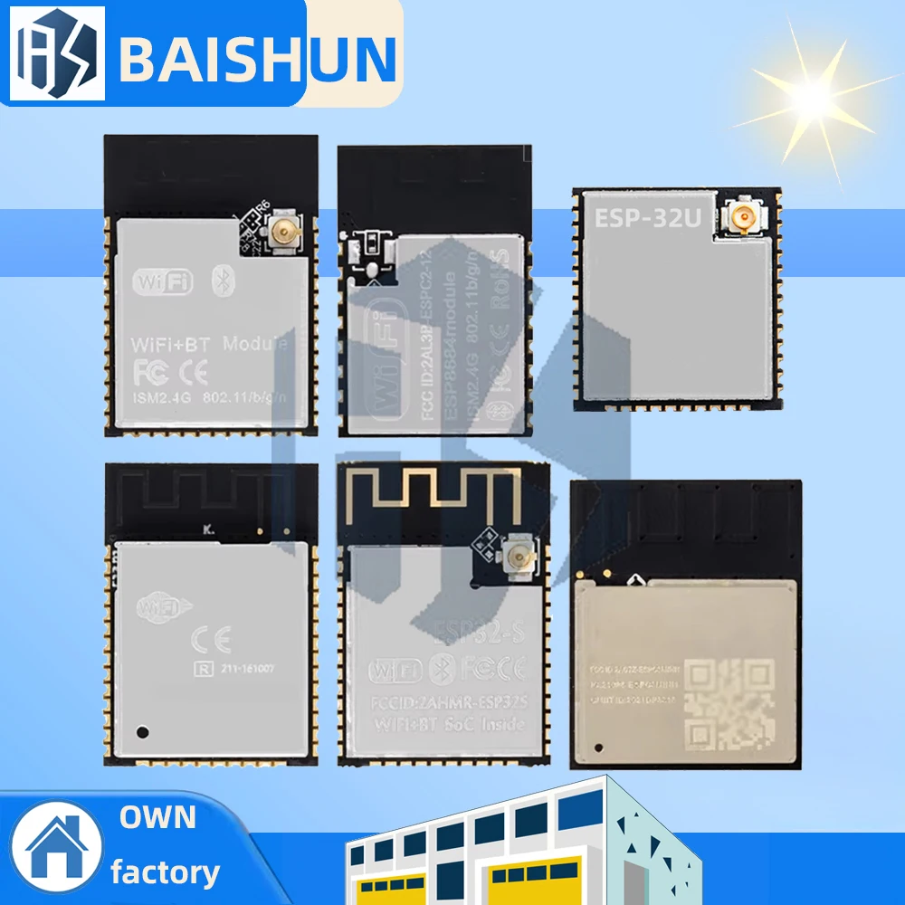 ESP32 ESP-32 Drahtlose Modul ESP-32U ESP32-S ESP-32 ESP-32S ESP32-C2 ESPC2-12 ESP32-S3-N16R8 Dual-core WiFi & Bluetooth-kompatibel