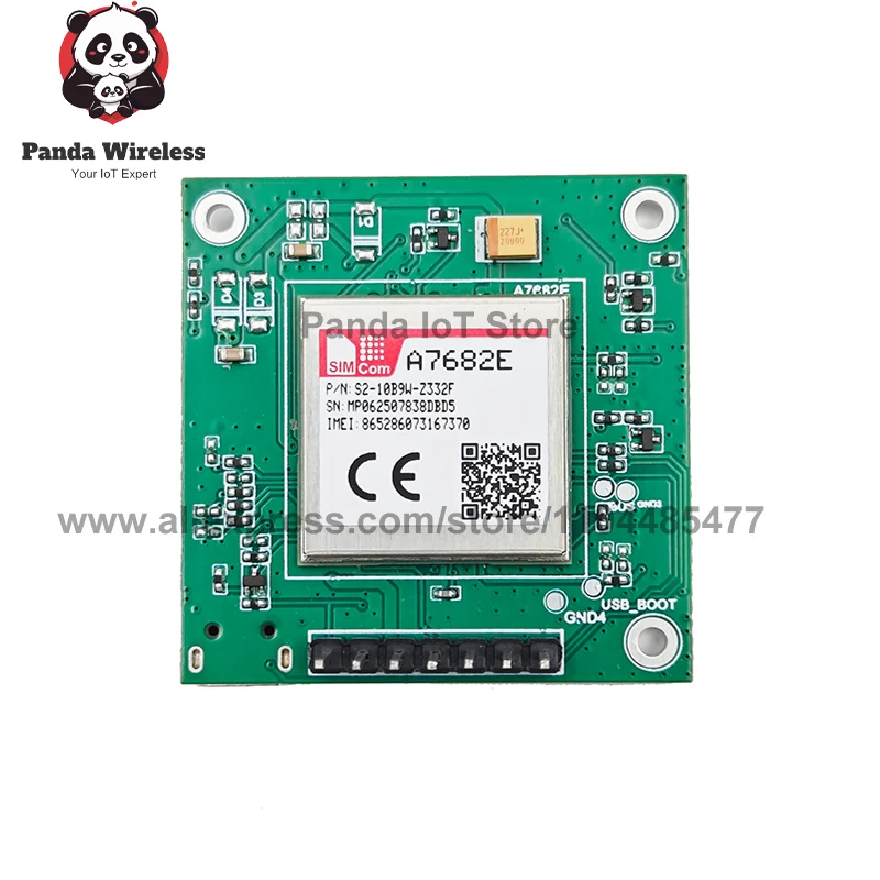 SIMcom A7682E Scheda centrale A7682E Scheda di sviluppo LTE CAT1+2G+Voce+GSM/GPRS A7682E TTL Porta seriale 1 pz