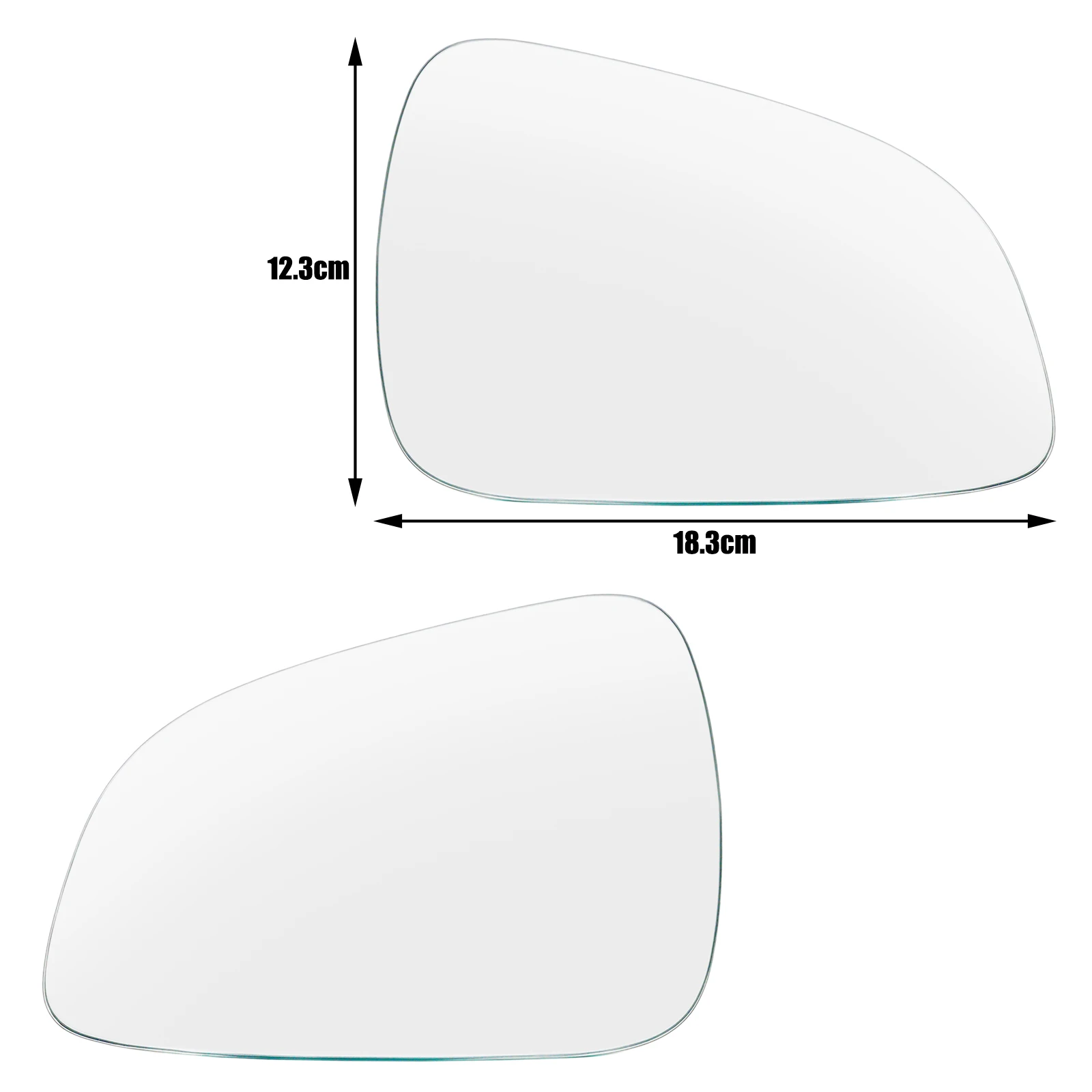 For Opel Vauxhall Astra H 2009 2010 2011 Left Right Side Wing Mirror Convex Glass Self-adhesive Stick On Mirror Rear Wide Angle