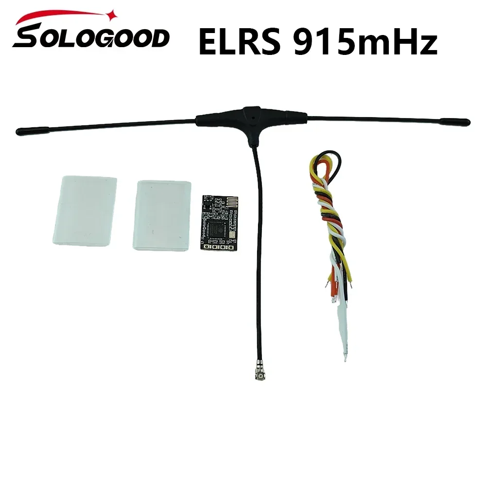 SoloGood ELRS 915mhz 2.4G Receiver ExpressLRS With T type Antenn Best Performance in Speeds Latency Range for RC Racing Drone