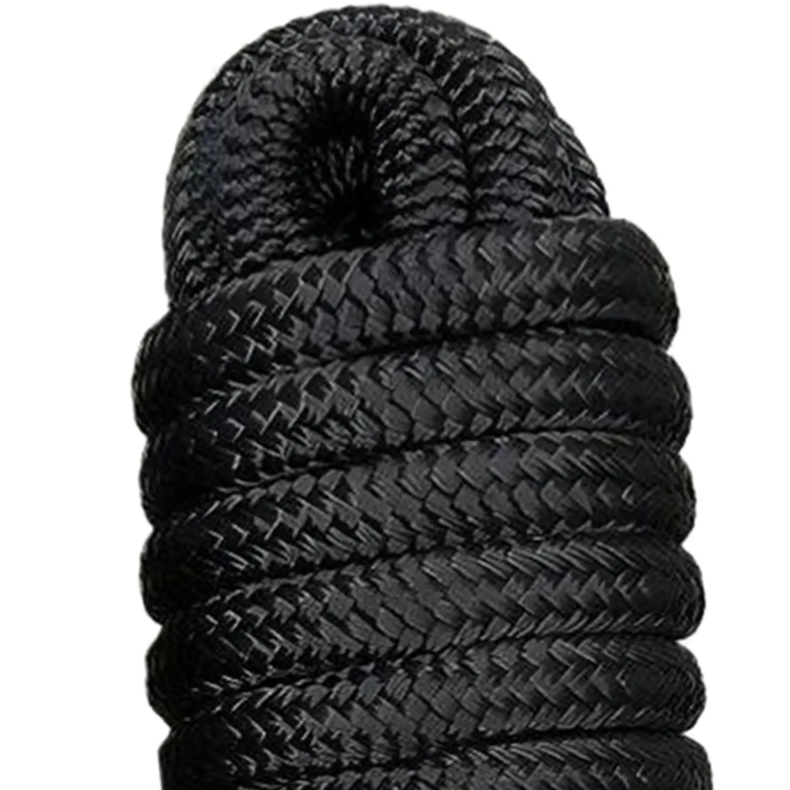 خط قاعدة من النايلون الأسود، ملحقات قارب عالية القوة، حبل رباط متين وقابل لإعادة الاستخدام لقاعدة آمنة