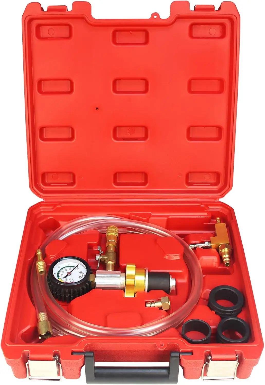 

Auto Coolant Vacuum Kit for Car, Van, SUV, Truck – Pneumatic Radiator Refill & Purging Tool