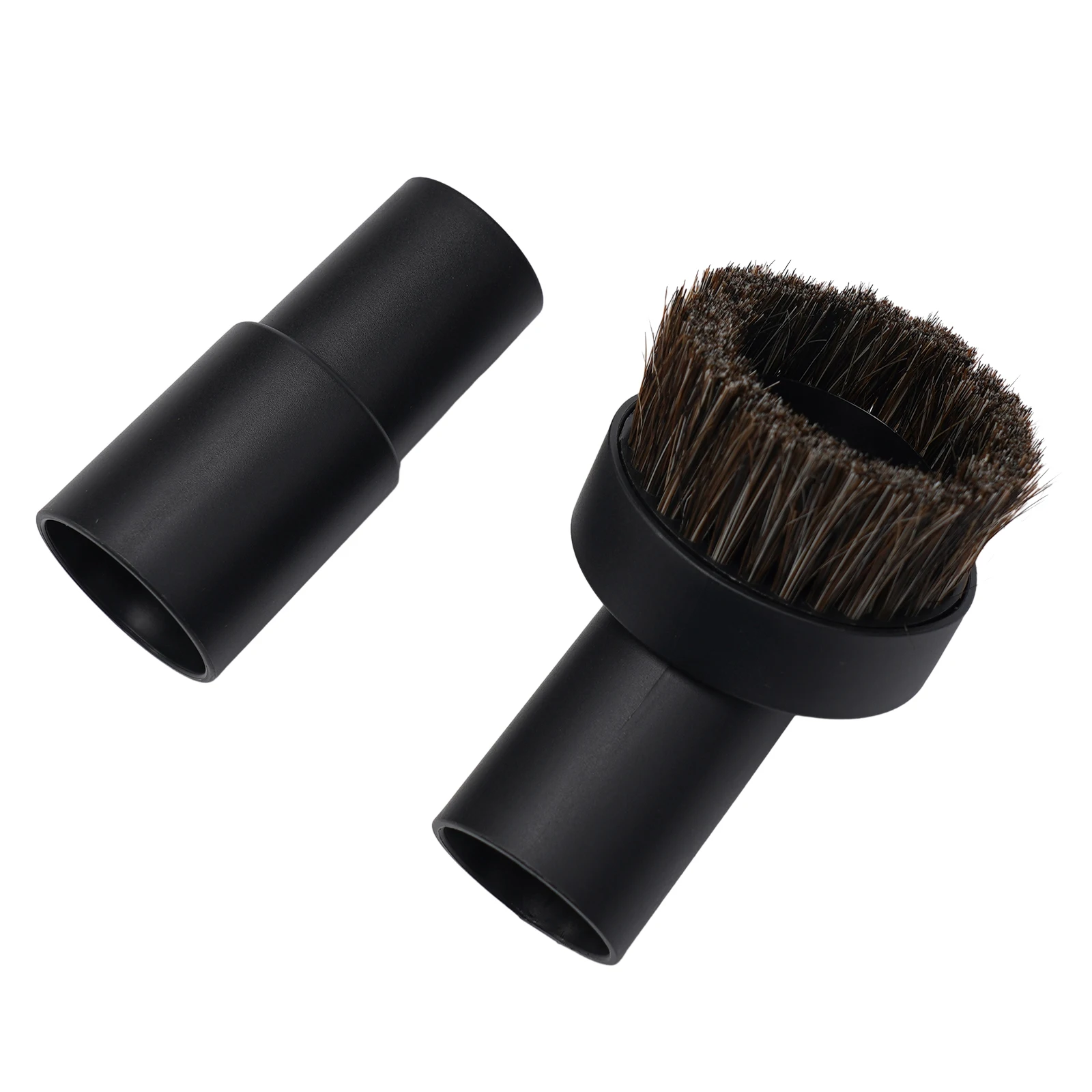 PP plastic Horse Hair Round Brush Bristle Head Dust With Adapter Black Brush Vacuum Cleaner 25mm Pro High quality