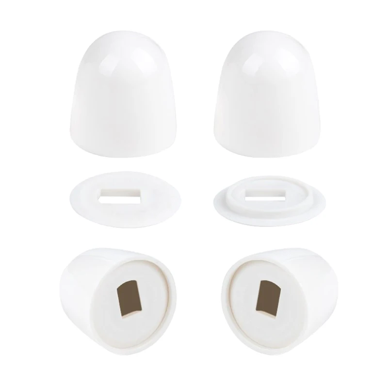 1Set Universal Plastic Toilet Bolt Covers Toilet Bowl Push-on Bolt Screw Caps Toilet Decoration For Home Bathroom Accessories