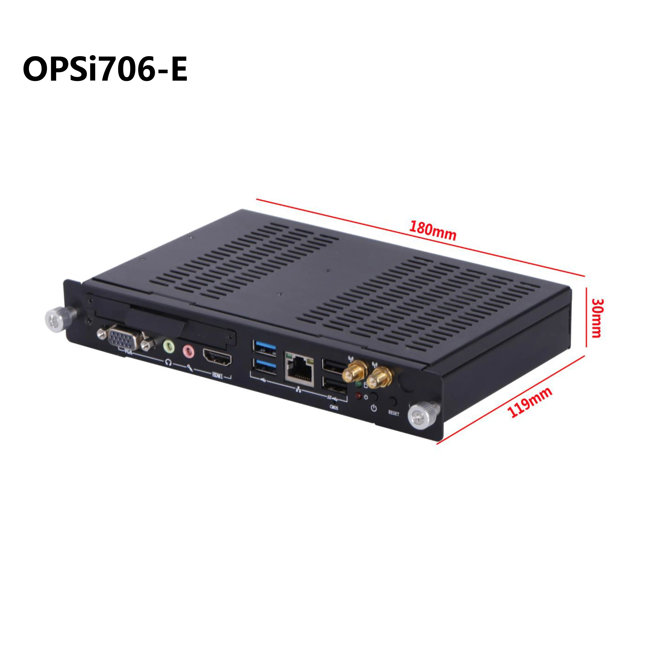 OPS-i706EMini PC Computer Intel Core i7 6500U Processor Windows 10 Pro For Conference Teach Screen Built-in Host Module SSD