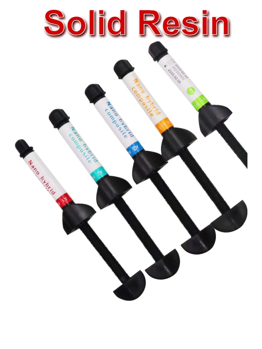 5 قطعة مجموعة ترميم الأسنان العالمي اللون الظل طب الأسنان المواد الصلبة الراتنج A1 A2 A3 A3.5 B1 مع قوة الضغط