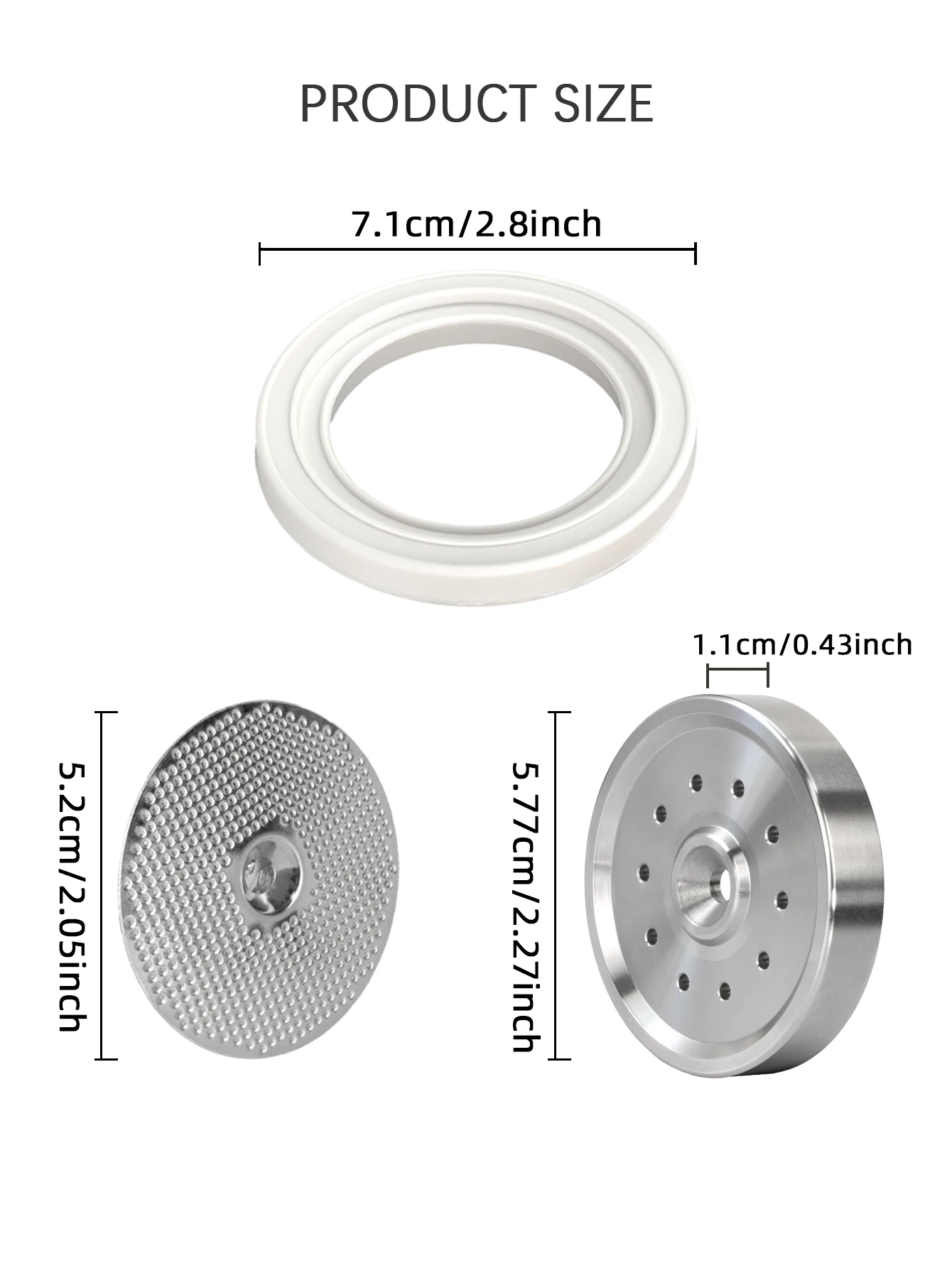 Precision Shower Screen Group Head with Silicone Steam Ring Compatible with Breville 9 Series Espresso Machines