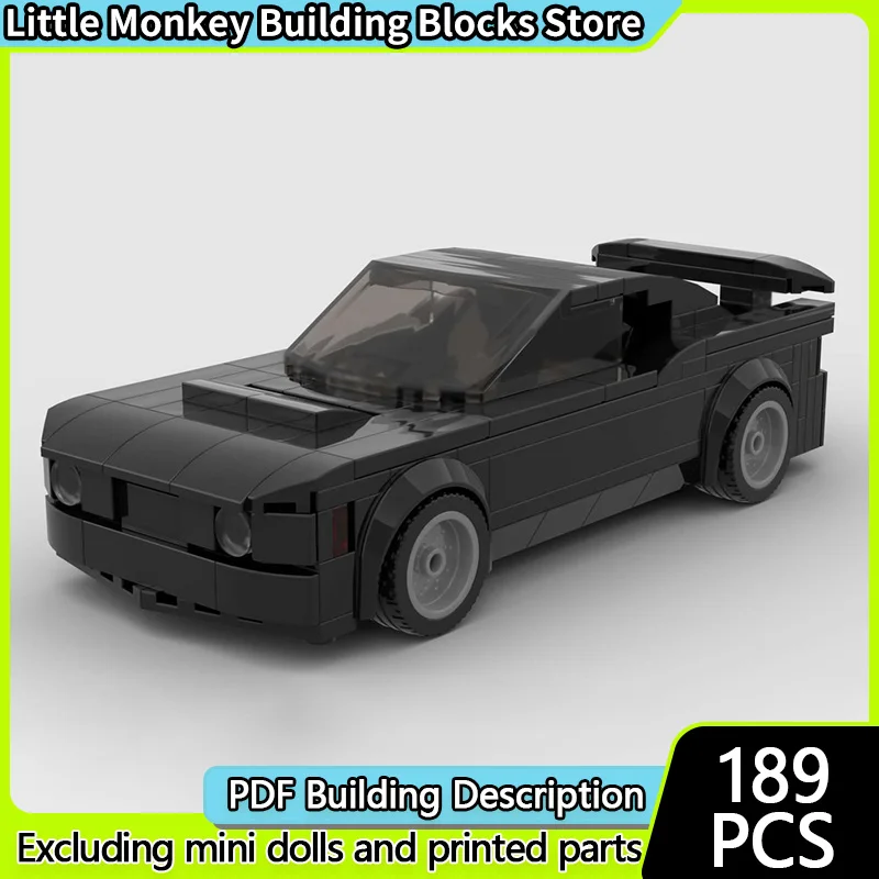 

Speed Racing Car Model MOC Building Bricks Charger SRT8 Muscle Car Modular Technology Children Holiday Gifts Assemble Toys Suit