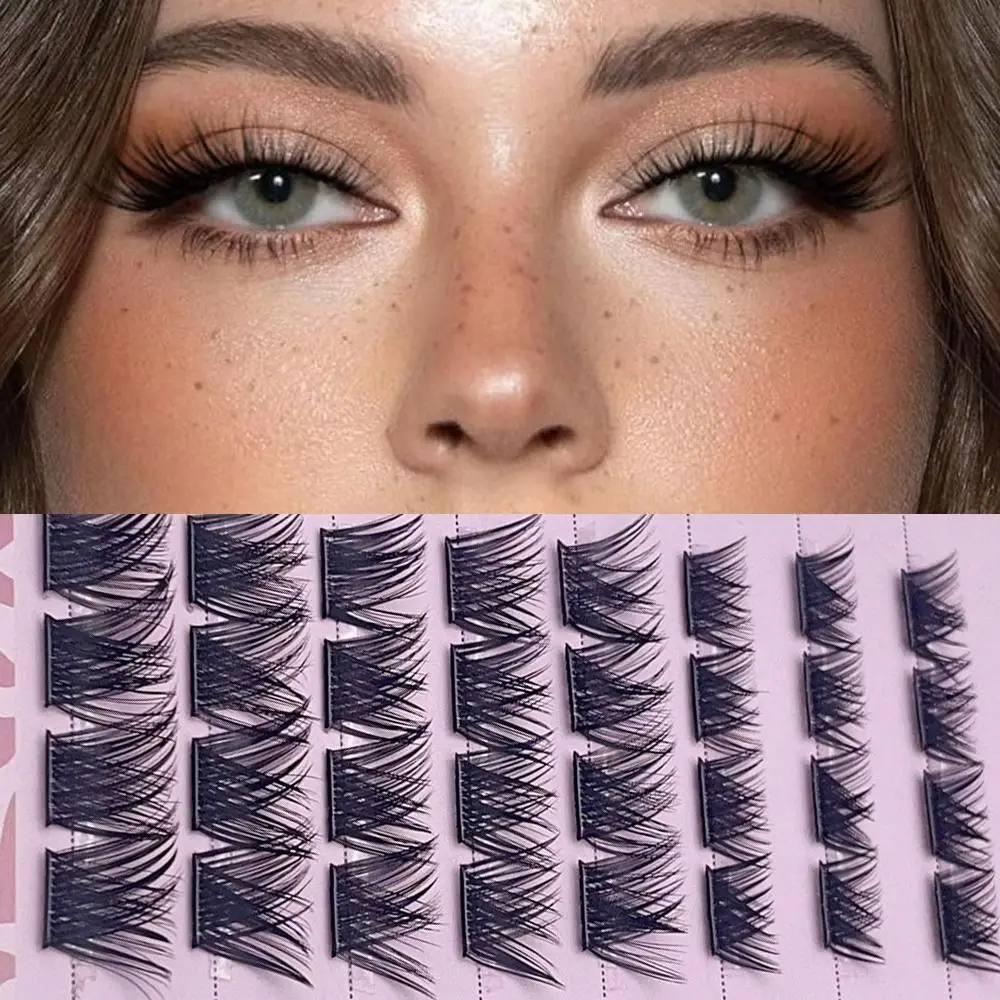 Grappes de cils auto-adhésives, aucune colle nécessaire, grappes de cils auto-adhésives réutilisables, vaporeux naturels