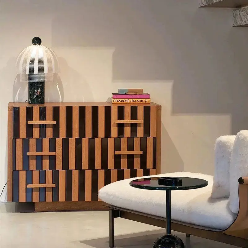 Modern Rustic Living Room Cabinets Classic Art Wooden Storage Living Room Cabinets Japanese Meuble Rangement Furniture Home