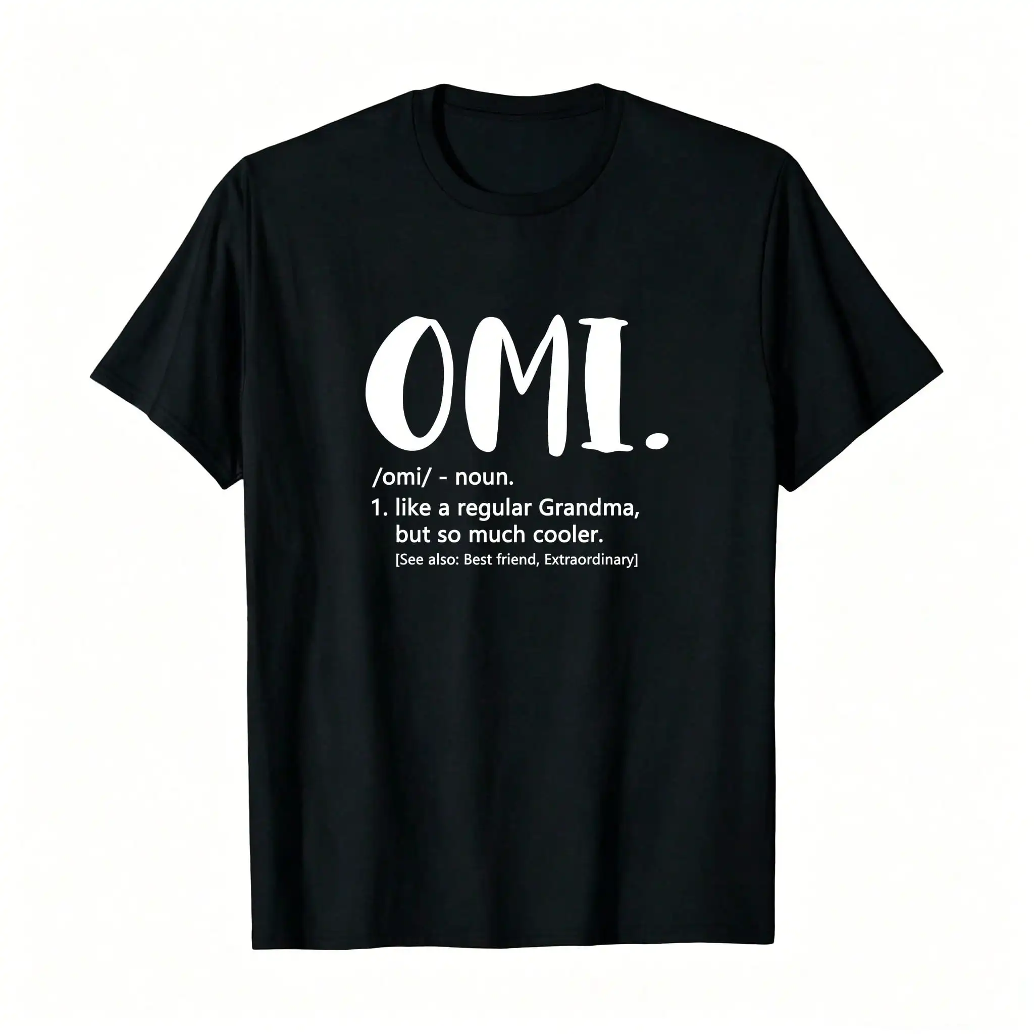 Omi Shirts For Women Mothers Day Idea Cute Grandma Omi T-Shirt Women's 100%  T-Shirt – Soft, Breathable, And Perfect For Everyday Comfort!_,Breathable And Comfortable Short-Sleeved Round-Neck Top, Suitable For All Seasons, Everyday Wear For Women