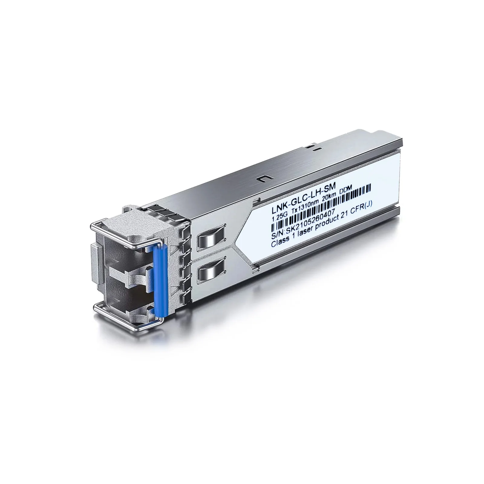 

2-Pack 1.25G SFP Optical Transceiver 1000Base-LX/LH, 1310nm SMF, Up to 20Km Dual LC Single-Mode Fiber Module 0~70℃