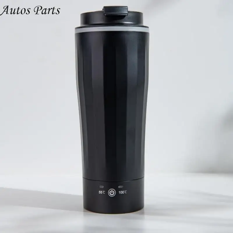 57BA Double Car Beverage Warmer 304 Stainless Steel Heated Travel Mug Leakproof Design For Coffee Hot Drinks