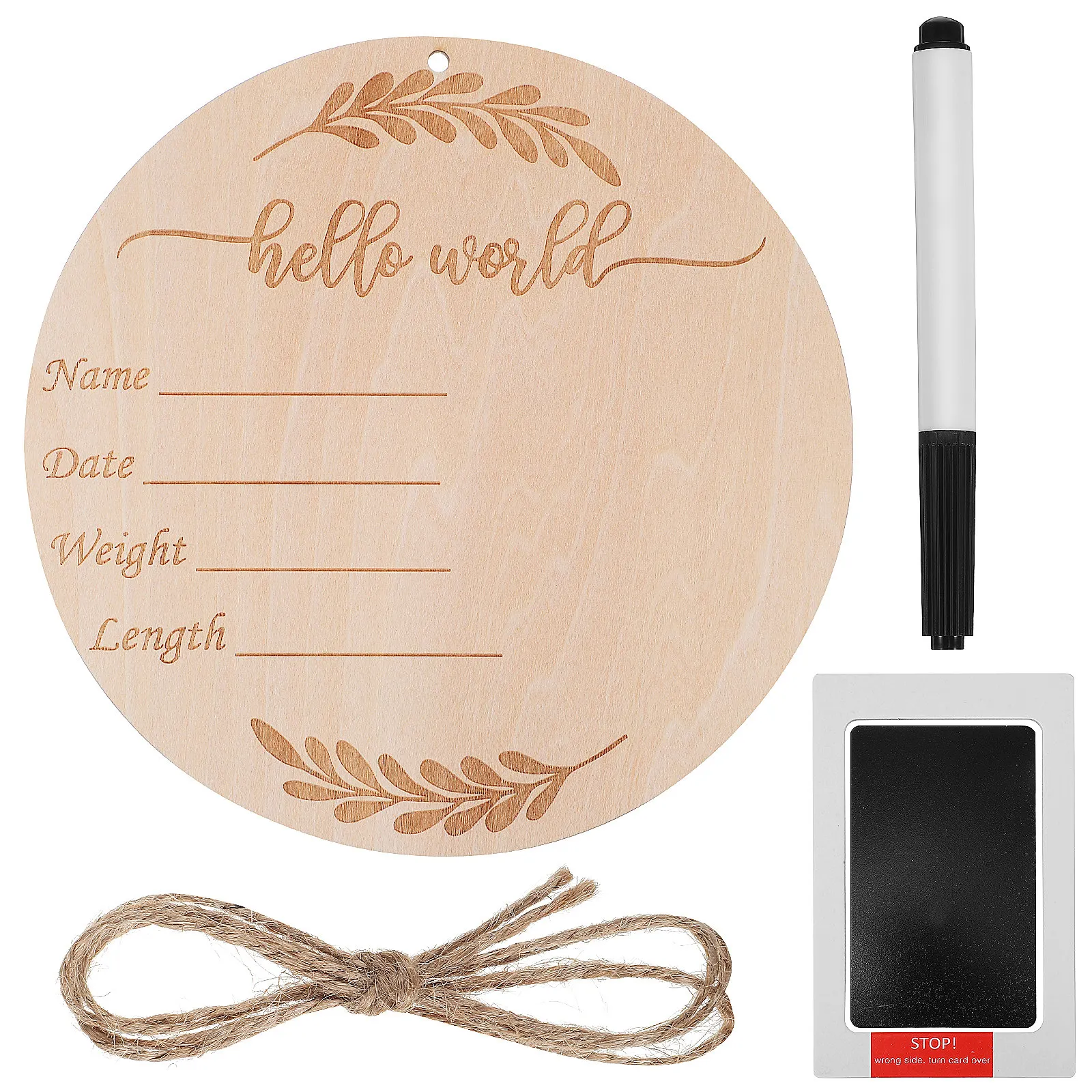 1Set Wooden Baby Discs Set Mon - đánh giá và giá Baby Nursery Keepsake
