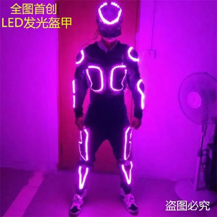 Led Outfit Clothes Led Suit For LED Robot suits Fashion LED Armor Light Up Jackets Costume