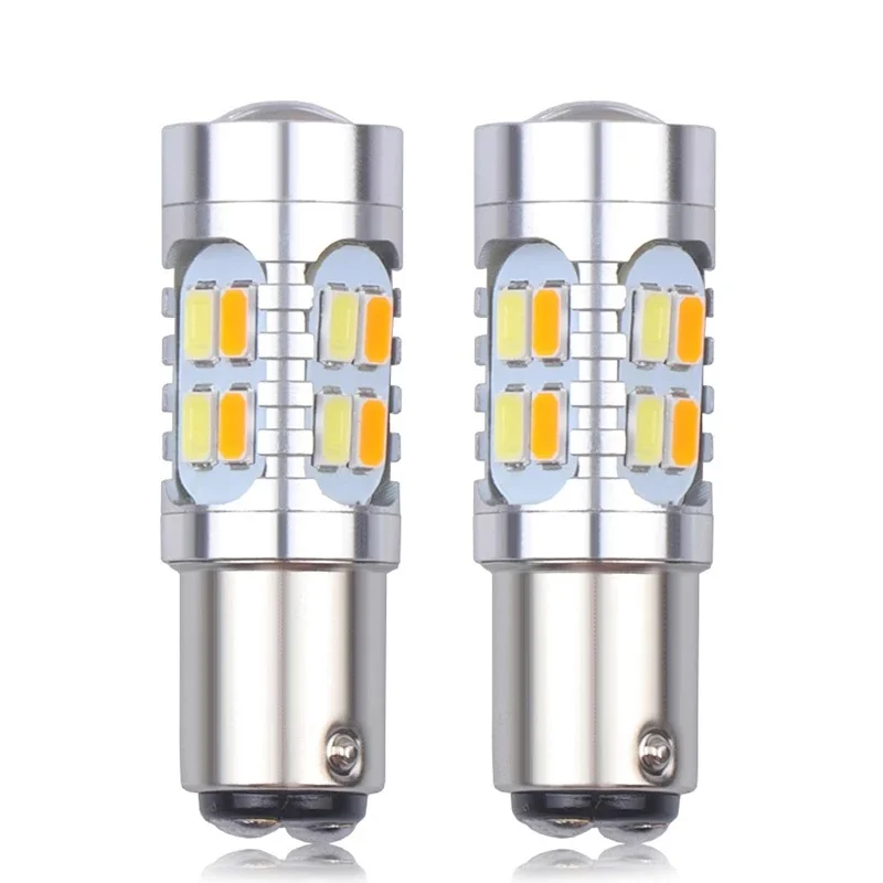 Car and motorcycle 1157 dual color high brightness turn signal T25 7443 7440 T20 5630 20smd brake light, signal light