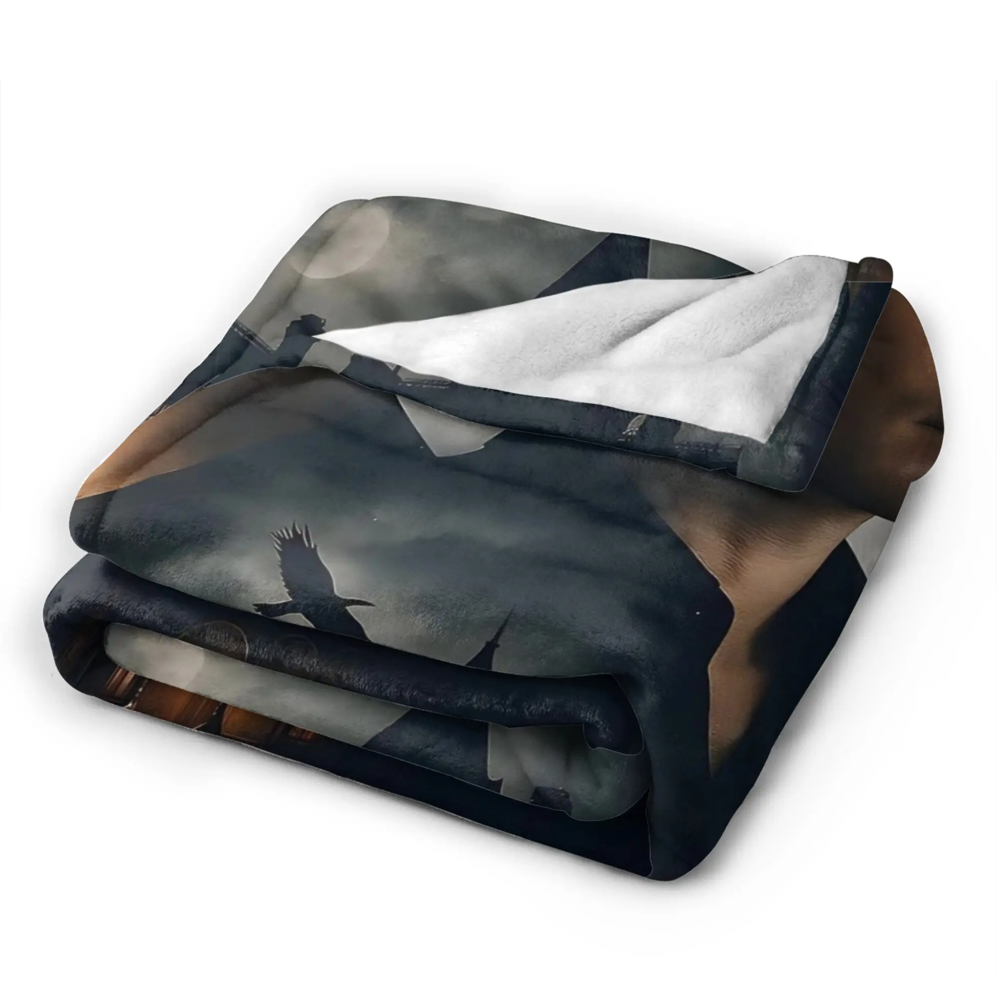 بطانية ناعمة للأطفال مزخرفة جاكوب بطانية رمي سوداء مفرش سرير من الفلانيل لكرسي الأريكة غطاء سرير أريكة جرافيك