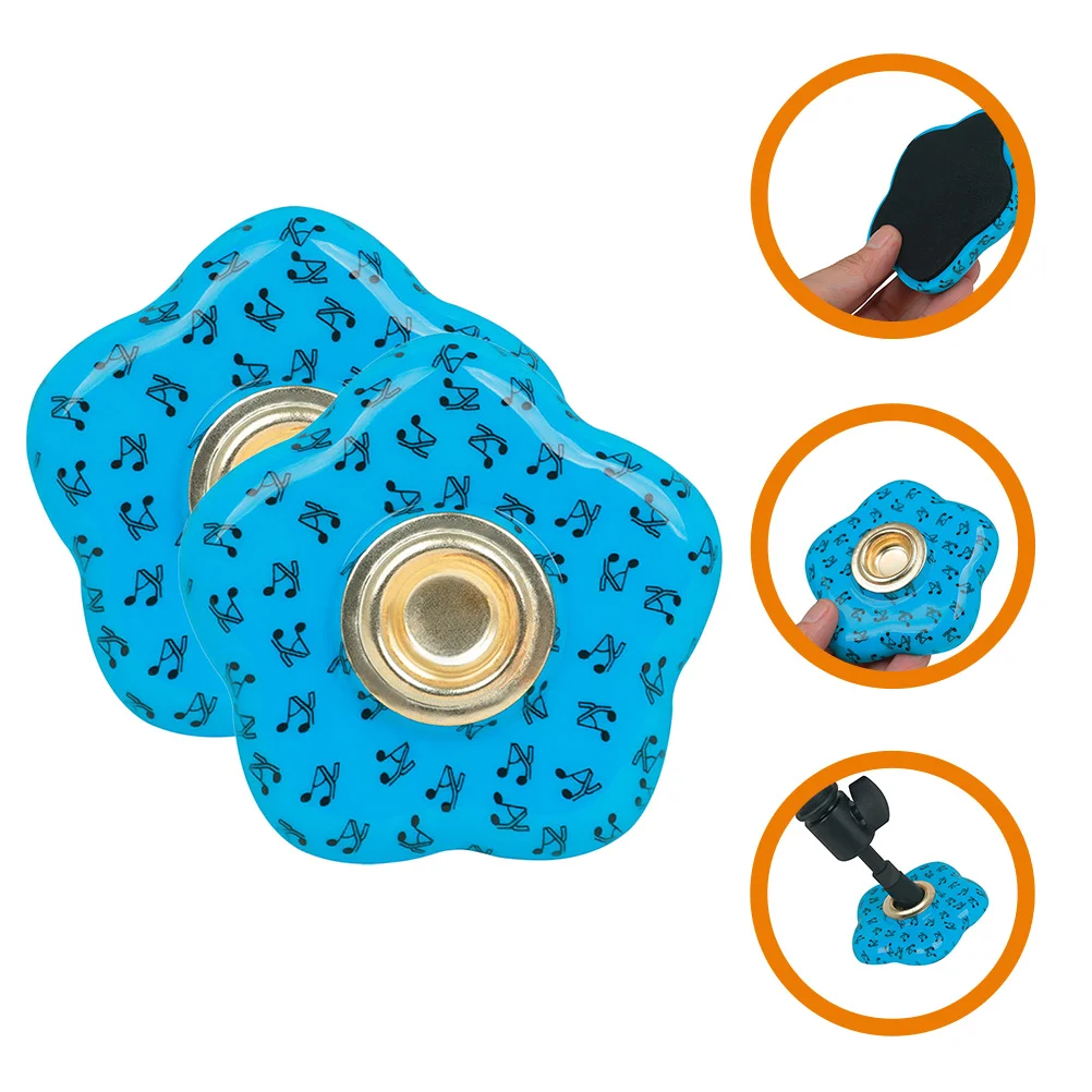 2 Pcs Cello Anti-slip Mat Peach Blue Tape Bottom Protector Stop Accessories Parts Violin Pad